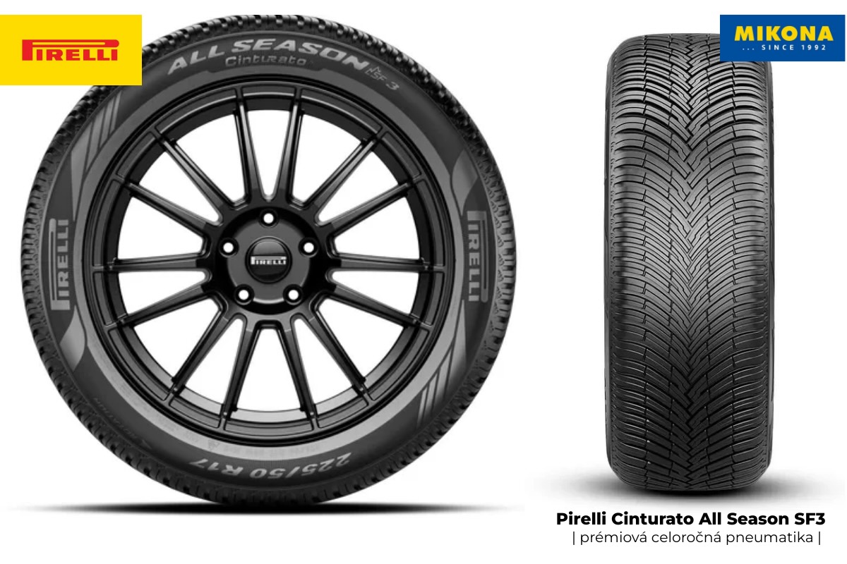 Detail dezénu Pirelli Cinturato All Season SF3 Detail dezénu Pirelli Cinturato All Season SF3 pre mokro, sneh a celoročné použitie